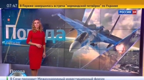 «Россия 24» показала прогноз погоды для бомбардировок Сирии (видео)