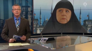 Ангела Меркель в хиджабе