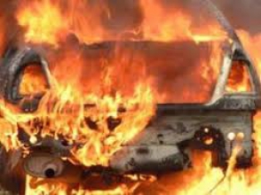 «Մագնիում» գազալցակայանի մոտ այրվել է ավտոմեքենա