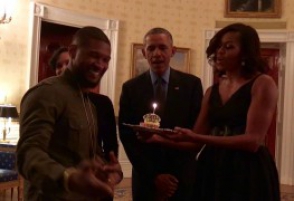Барак и Мишель Обама спели Ашеру «Happy Birthday»
