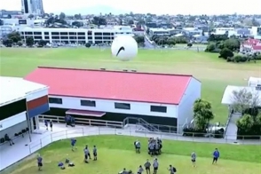 Сбил мячом беспилотник