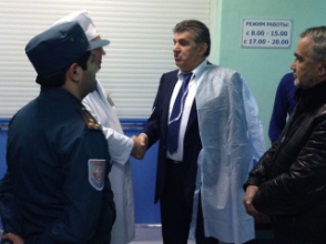 Ара Абрамян посетил место трагического ДТП под Тулой
