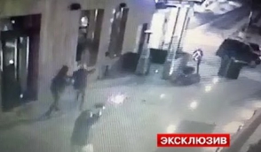 Появилось видео перестрелки в московском кафе