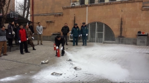 Հրդեհաշիջման դասընթաց Հայաստանում ՉԺՀ դեսպանությունում (լուսանկար)