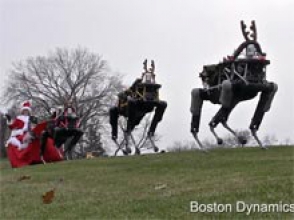 Военных роботов запрягли в упряжку Санта-Клауса