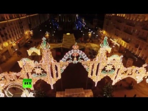 Предпраздничная Москва с беспилотника