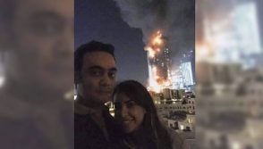 Անտեղի սելֆի. զույգը լուսանկարվել է Դուբայում այրվող երկնաքերի ֆոնին (լուսանկար)