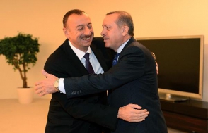 Эрдоган и Алиев не могли оторваться друг от друга (видео)