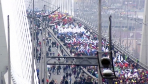 Ռուսաստանում մեկնարկել է մայիսմեկյան շքերթը (տեսանյութ)