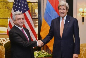 Саргсян и Керри обсудили карабахское урегулирование