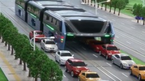 Концепт китайского автобуса против пробок