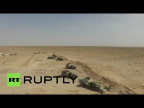 Беспилотник заснял наступление сирийской армии в Ракке