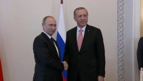 В Санкт-Петербурге проходит встреча Путина и Эрдогана (видео)
