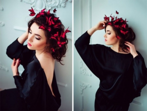 Մազերի աքսեսուարներ թիթեռներից (ֆոտոշարք)