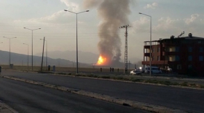 В Турции на магистральном газопроводе произошел взрыв