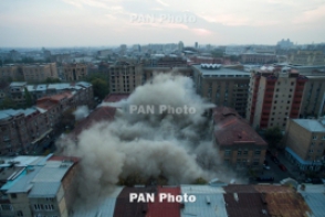 Ուսումնասիրվում են նախկին տպարանի շենքի պայթեցման հետևանքները