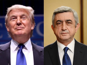 Սերժ Սարգսյանը շնորհավորել է Դոնալդ Թրամփին