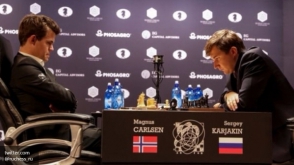 Карякин и Карлсен завершили четвертую партию ничьей