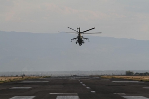 «էրեբունի» ավիաբազայի ՌԴ ԶՈւ ուղղաթիռների օդաչուները վերսկսել են ձմեռային թռիչքները