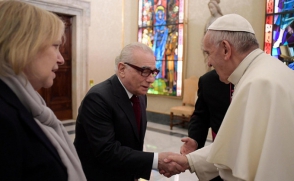Папа Римский встретился с Мартином Скорсезе (видео)