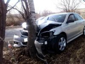 Ֆուչիկ-Աբելյան փողոցների խաչմերուկի մոտ «Վազ 21099»–ը բախվել է ծառին