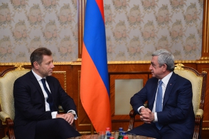 Սերժ Սարգսյանն ընդունել է ԵԱՀԿ Մինսկի խմբի ֆրանսիացի նորանշանակ համանախագահին