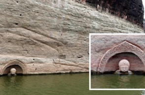 Չինաստանի լճերից մեկում Բուդդայի առեղծվածային արձանն է հայտնվել (լուսանկարներ)