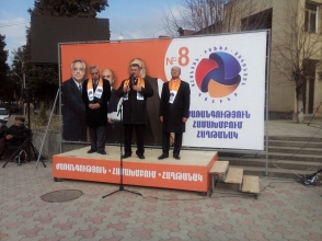 Предвыборная встреча альянса ОРО в Иджеване (фото, видео)