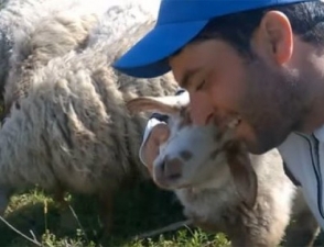 Азербайджанский пастух спел баранам о весне и любви