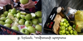 Ադրբեջանական ծագման խնձոր է հայտնաբերվել նաև մարզերում (ֆոտոշարք)