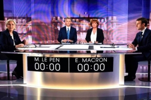 Ֆրանսիայում տեղի է ունեցել նախագահի թեկնածուների հեռուստաբանավեճը․ Լե Պենը պարտվել է (տեսանյութ)