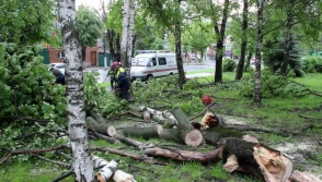 Մոսկվայում կրկին փոթորկի վտանգավորության դեղին աստիճան է հայտարարվել (տեսանյութ)