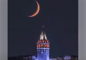 По движению луны запечатлено вращение земного шара (видео)