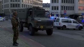 В Брюсселе застрелили мужчину, устроившего взрыв на вокзале (видео)