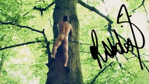 43-летний Робби Уильямс ради нового альбома обнаженным забрался на дерево