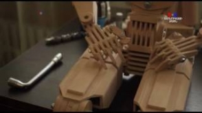 Ուկարինացի տղամարդու հոբբին փայտյա ռոբոտներ պատրաստելն է