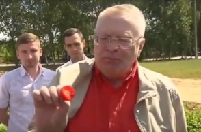 Владимир Жириновский пошел собирать клубнику