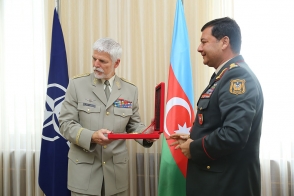 Ադրբեջանի ԶՈւ ԳՇ պետն ընդունել է ՆԱՏՕ-ի ռազմական կոմիտեի ղեկավարին․ խոսել են նաև ԼՂ-ից