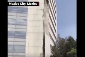 Ինչպես է Մեքսիկայում շենքը սկսել փուլ գալ երկրաշարժի հետևանքով