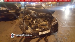 Երևանում 40-ամյա վարորդը ռուսական համարանիշներով Mercedes-ով բախվել է BMW X5-ին և Lexus-ին. կան վիրավորներ