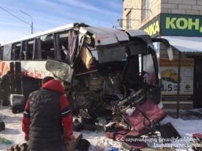 Ռուսաստանում բախվել են հայկական համարանիշներով ավտոբուսն ու բեռնատարը․ կա 2 զոհ, 8 վիրավոր