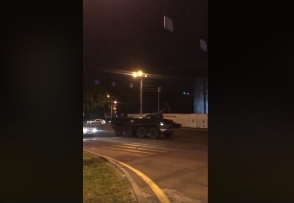 Երևանի փողոցներով զրահատեխնիկա է անցնում (տեսանյութ)