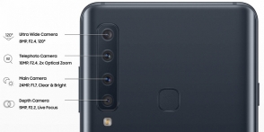 «Samsung» представила первый смартфон с 4 тыловыми камерами