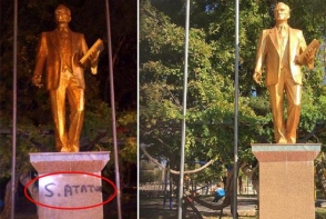 Թուրքիայում Աթաթուրքի արձանը պղծելու համար պատանիներ են ձերբակալվել