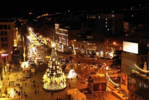 Как украсили Тбилиси к Новому году