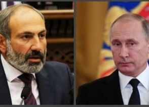 Владимир Путин поздравил Никола Пашиняна с назначением на пост премьера Армении