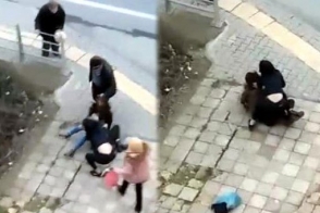 Ожесточенная драка между девушками в Турции попала на видео
