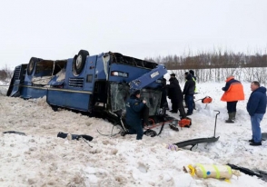 Ողբերգական ավտովթար Ռուսաստանում. երեխաներով ավտոբուսը շրջվել է, կան զոհեր