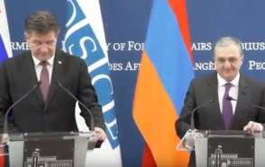 Совместная пресс-конференция Зограба Мнацаканяна и Мирослава Лайчака (видео)