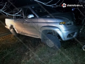 Տաթևի գյուղապետը ոչ սթափ վիճակում УАЗ-ով վթարի է ենթարկվել (լուսանկար)